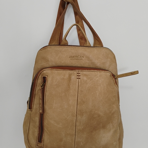 Beautiful bag backpack in original leather - Picture 2 of 3